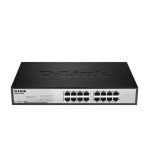 D-LINK DGS-1016C 16-Port 10/100/1000Base-T Unmanaged Standalone Gigabit Switch (Metal)