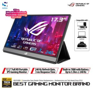 Monitor Asus ROG Strix XG17AHPE Portable USB Type-C Gaming Monitor [17.3 Inch/240Hz]
