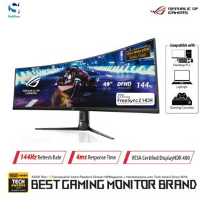 Monitor Asus ROG Strix XG49VQ Curved Gaming Monitor [49 Inch Ultra-Wide HDR/144Hz]