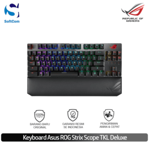 Keyboard Asus ROG Strix Scope TKL Deluxe Mechanical Gaming Keyboard Red [90MP00N0-BKUA00]