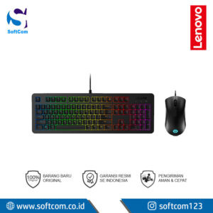 LENOVO KM300 USB Keyboard+Mouse Gaming Combo Lenovo (GX30Z21568) Black