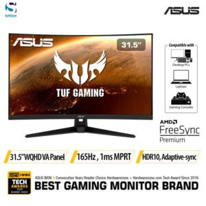Monitor Asus TUF VG32VQ1B 31.5" Gaming 2K 165Hz Curved