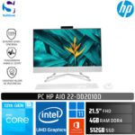 PC HP AIO 22-dd2010D /Core i3-1215U/4GB/512GB SSD/21,5" FHD/Win 11 Home+OHS 2021/White