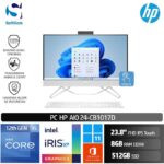 PC HP AIO 24-CB1017D /Core i5-1235U/8GB/512GB SSD/23.8" IPS Touch/Win 11 Home+OHS 2021/White