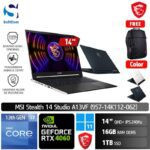 MSI Stealth 14 Studio A13VF 062 085/Core i7-13700H/16GB/1TB SSD/GeForce RTX 4060 8GB/14" QHD+ 240Hz/Win 11 Home [ 9S7-14K112-062 | 9S7-14K111-085 ]