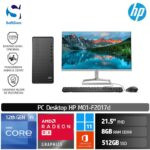 PC HP Desktop M01-F2017d (6J9V1PA) /i5-12400/8GB/512GB SSD/LED21,5/RX550 2GB/Win11/OHS/Black
