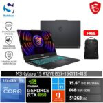 MSI Cyborg 15 A12VE (9S7-15K111-413) /Core i5-12450H/8GB/512GB SSD/GeForce RTX 4050 6GB/15.6" FHD 144Hz/Win 11 Home+OHS 2021/Translucent Black