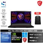 MSI Thin GF63 12VE (9S7-16R821-498) /Core i5-12450H/8GB/512GB SSD/GeForce RTX 4050 6GB/15.6" FHD 144Hz/Win 11 Home/Black