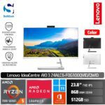 PC Lenovo IdeaCentre AIO 3 24ALC6 QVID QWID/AMD Ryzen 5-7530U/8GB/512GB SSD/23.8" FHD IPS/Win 11 Home+OHS 2021 [F0G100QVID | F0G100QWID]