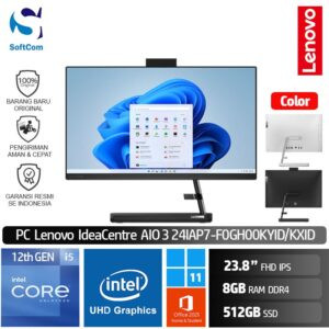 PC Lenovo IdeaCentre AIO 3i 24IAP7 KYID KXID /Core i5-12450H/8GB/512GB SSD/23.8" FHD IPS/Win 11 Home+OHS 2021 [F0GH00KXID | F0GH00KYID]
