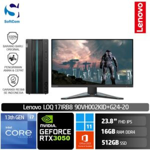 PC Lenovo LOQ 17IRB8 (90VH002KID)+G24-20 /Core i7-13700F/16GB/512GB SSD/GeForce RTX 3050 8GB/23.8" FHD/Win 11 Home+OHS 2021/Raven Black