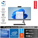 PC Lenovo IdeaCentre AIO 3 27IAP7-F0GJ00LNID /Core i5-12450H/8GB/512GB SSD/27" FHD IPS/Windows 11 Home+OHS 2021/Black