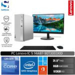 PC IdeaCentre 5 14IAB7 90T3003XID+66D2KAC6WW/Core i5-12400/8GB/512GB SSD/21.45"/Win 11 Home+OHS 2021/Cloud Grey