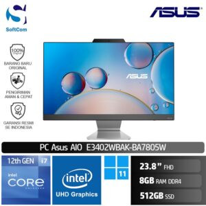 PC Asus AIO E3402WBAK-BA7805W/Core i7-1255U/8GB/512GB SSD/23.8" FHD/Win 11 Home/Black