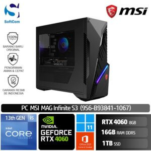 PC MSI MAG Infinite S3 (9S6-B93841-1067) i5 13400F/16GB/1TB SSD/GeForce RTX 4060 8GB/W11+OHS 2021/Black