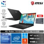 MSI Modern 14 H D13MG (9S7-14L112-038) /Core i7-13620H/16GB/512GB SSD/14" FHD+ IPS/Win 11 Home+OHS 2021/Classic Black