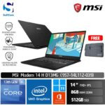 MSI Modern 14 H D13MG (9S7-14L112-039) /Core i5-13420H/8GB/512GB SSD/14" FHD+ IPS/Win 11 Home+OHS 2021/Classic Black