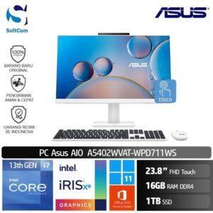 PC Asus AIO A5402WVAT-WPD711WS /Core i7-1360P/16GB/1TB SSD/23.8" FHD Touch/Win 11 Home+OHS 2021/White
