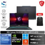 MSI Cyborg 14 A13VF (9S7-14P111-025) /Core i7-13620H/16GB/512GB SSD/GeForce RTX 4060 8GB/14" FHD+ 144Hz/Win 11 Home+OHS 2021/Translucent Black