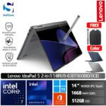 Lenovo IdeaPad 5 2-in-1 14IRU9 0BID 0CID /Core 7 150U/16GB/512GB SSD/14" WUXGA IPS Touch/Win 11 Home+OHS 2021 [ 83DT000BID | 83DT000CID ]