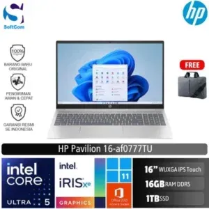 HP Pavilion 16-af0777TU /Ultra 5-125U/16GB/1TB SSD/16" WUXGA Touch/Win 11 Home+OHS 2021/Silver