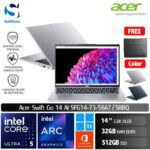 Acer Swift Go 14 AI SFG14 73 56A7 58BQ /Ultra 5 125H/32GB/512GB SSD/14" 2.8K OLED/Win 11 Home+OHS 2021 [ SFG14-73-56A7 | SFG14-73-58BQ ]