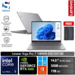 Lenovo Yoga Pro 7 14IMH9-83E20015ID /Ultra 9 185H/32GB/1TB SSD/GeForce RTX 4060 8GB/14.5" 3K IPS Touch/Win 11 Home+OHS 2021/Luna Grey