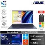 Asus Vivobook 15 A1504VAP-VIPS5504M /Core 5-120U/16GB/512GB SSD/15.6" FHD IPS Touch/Win 11 Home+OHS +M365/Quiet Blue