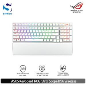 Keyboard Gaming Asus ROG Strix Scope II 96 Wireless White Snow/Strom