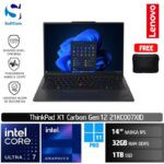 Lenovo ThinkPad X1 Carbon Gen 12-21KC007XID/Ultra 7 165U/32GB/1TB SSD/14" WUXGA/Win 11 PRO/Black