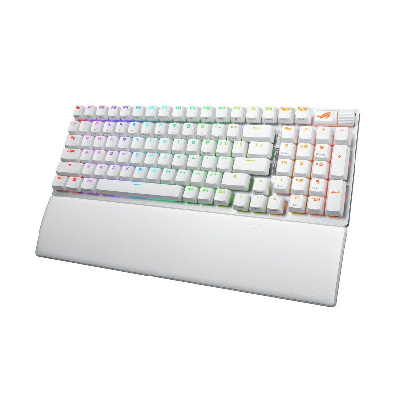 Keyboard Gaming Asus ROG Strix Scope II 96 Wireless White Snow/Strom - Image 4
