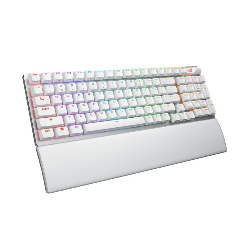 Keyboard Gaming Asus ROG Strix Scope II 96 Wireless White Snow/Strom - Image 3
