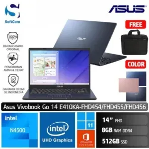 Asus Vivobook Go 14 E410KA FHD454 FHD455 FHD456 /N4500/8GB/512GB SSD/14" FHD/Win 11 Home+OHS 2021 [ E410KA-FHD454 | E410KA-FHD455 | E410KA-FHD456 ]