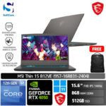 MSI Thin 15 B12VE (9S7-16R831-2404)/Core i7-12650H/8GB/512GB SSD/GeForce RTX 4050 6GB/15.6" FHD 144Hz/Win 11 Home/Cosmos Gray