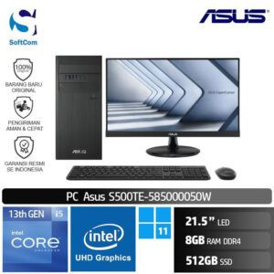 PC Asus S500TE-585000050W-C2223HE /Core i5-13500/8GB/512GB SSD/21.5" FHD/Win 11 Home/Black