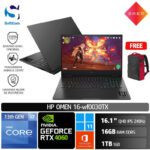 HP Omen 16-wf0030TX/Core i7-13700HX/16GB/1TB SSD/GeForce RTX 4060 8GB/16.1" QHD/Win 11 Home+OHS 2021/Shadow Black