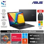 Asus Vivobook 14 M1405YA-VIPS751M/Ryzen 7-7730U/16GB/512GB SSD/14" WUXGA/Win 11 Home+OHS 2021+ M365/Indie Black