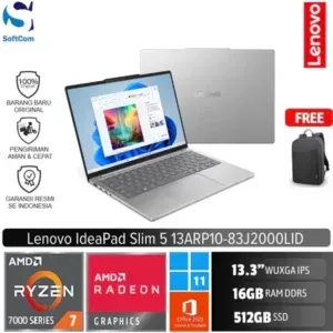 Lenovo IdeaPad Slim 5 13ARP10-83J2000LID /Ryzen 7-7735HS/16GB/512GB SSD/13.3″ WUXGA IPS/Win 11 Home+OHS 2021/Cloud Grey