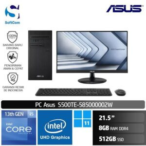 PC Asus S500TE-585000002W-C2223HE /Core i5-13500/8GB/512GB SSD/21.5"/Win 11 Home/Black