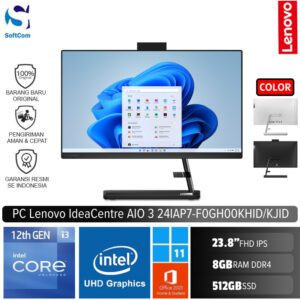 PC Lenovo IdeaCentre AIO 3 24IAP7 KHID KJID/Core i3 1215U/8GB/512GB SSD/23.8" FHD/Windows 11 Home+OHS 2021 [F0GH00KHID | F0GH00KJID]