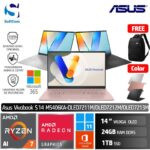 Asus Vivobook S14 M5406KA OLED7211M OLED7212M OLED7213M/Ryzen AI 7 350/24GB/1TB SSD/14" WUXGA OLED/Win 11 Home+OHM 2024+M365 [M5406KA-OLED7211M | M5406KA-OLED7212M | M5406KA-OLED7213M]