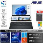 Asus Zenbook Duo UX8406CA-OLEDS9321M/Intel Core Ultra 9-285H/32GB/2TB SSD/14" 3K Touch/Win 11 Home+OHM 2024+M365/Inkwell Grey