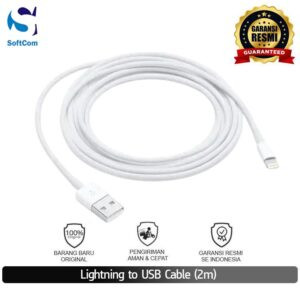 Apple Lightning to USB Cable 2m Original Garansi Resmi Indonesia