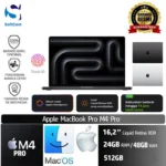 MacBook Pro M4 PRO 16 Inch/24GB-48GB/512GB SSD/MacOS