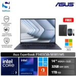 Asus Expertbook B9 B9403CVAR-KM7310X/Intel Core 7-150U/32GB/1TB SSD/14" WQXGA+ OLED/Win 11 Home+OHS+M365/Star Black