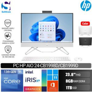 PC HP AIO 24 CB1998D CB1999D/Intel Core i5-1235U/8GB/1TB SSD/23.8" FHD/Win 11 Home+OHS [24-cb1998d | 24-cb1999d]