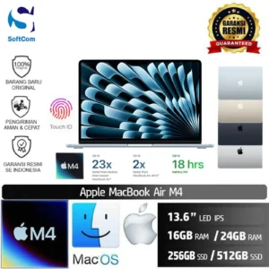 MacBook Air M4 13 Inch /16GB-24GB/256GB SSD-512GB SSD/13.6" LED IPS/MacOS