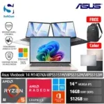 Asus Vivobook 14 M1407KA VIPS5151M VIPS5152M VIPS5153M /Ryzen AI 5 340/16GB/512GB SSD/14" WUXGA/Win 11 Home+OHM 2024+M365 [M1407KA-VIPS5151M | M1407KA-VIPS5152M | M1407KA-VIPS5153M]