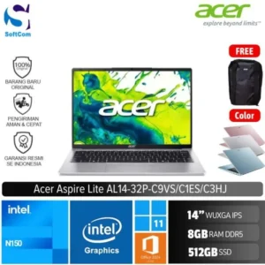 Acer Aspire Lite AL14 32P C9VS C1ES C3HJ /Intel N150/8GB/512GB SSD/14″ WUXGA IPS/Win 11 Home+OHM 2024+M365 [ AL14-32P-C9VS | AL14-32P-C1ES | AL14-32P-C3HJ ]