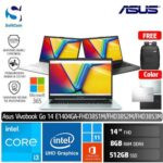 Asus Vivobook GO 14 E1404GA FHD3851M FHD3852M FHD3853M/Intel Core I3-N305/8GB/512GB SSD/Win 11 Home + OHM 2024 + M365(1Y)